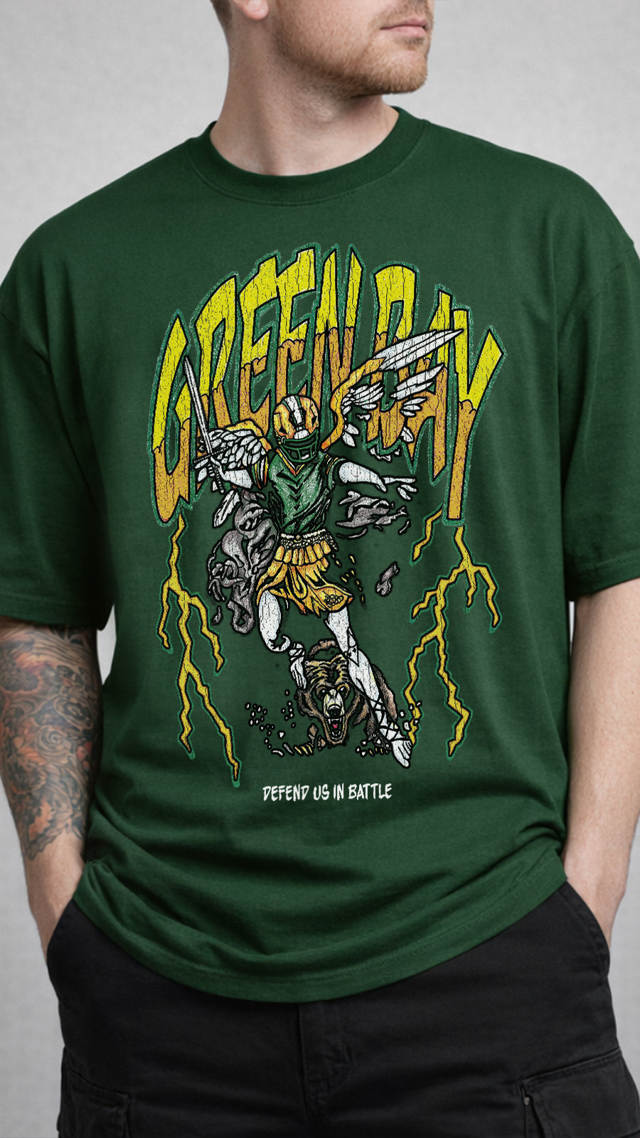 GREEN BAY FOOTBALL - DEFEND US IN BATTLE