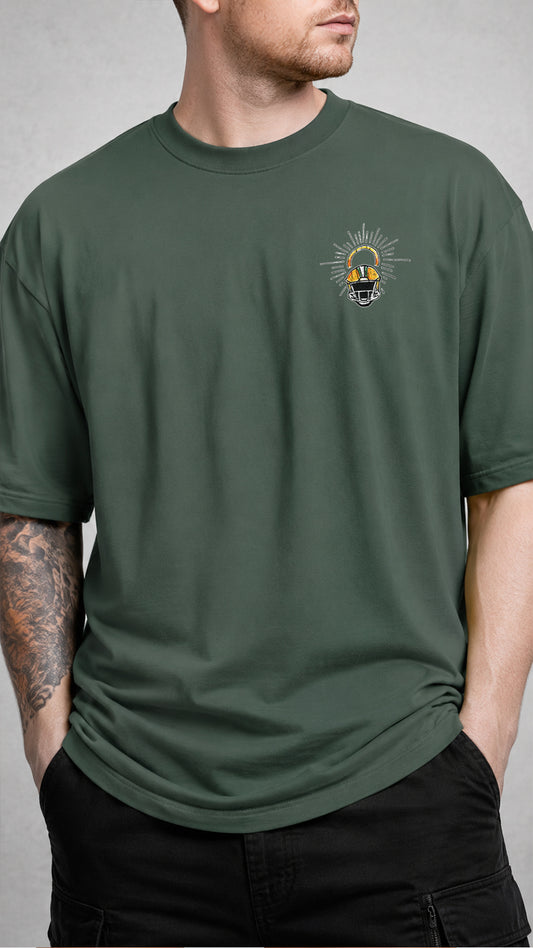 GREEN BAY FOOTBALL - HALO HELMET PREMIUM T-SHIRT