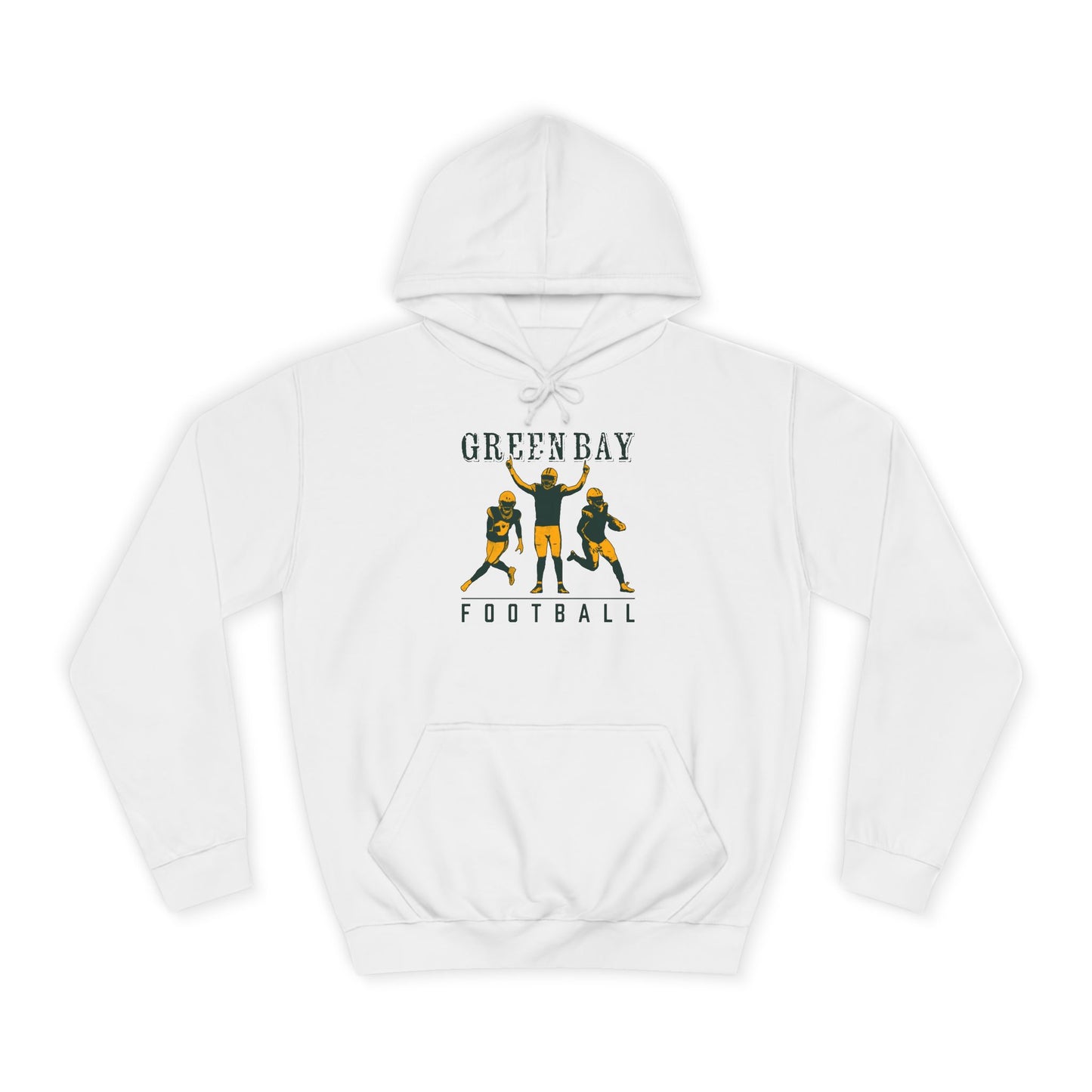 Frozen Tundra Gridiron | Green Bay Football Vintage Look Hoodie