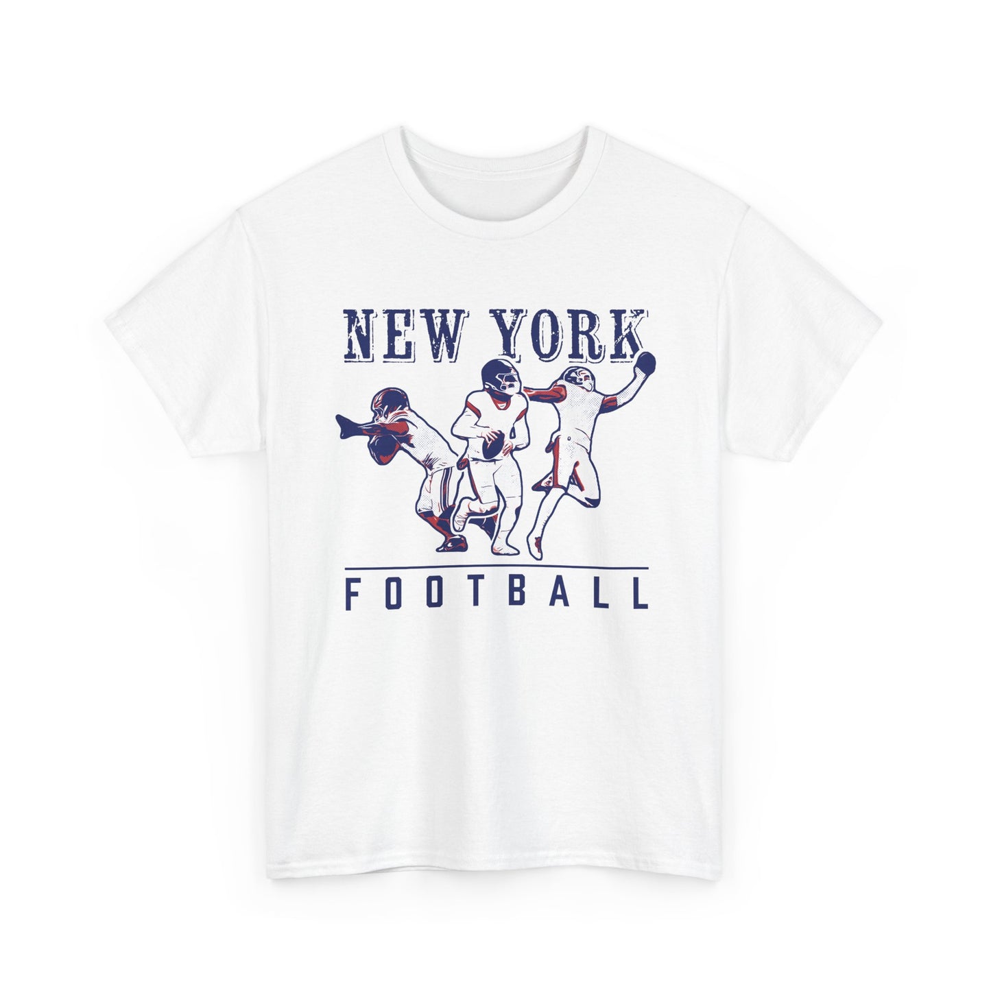 Big Blue Gridiron | New York Football Vintage Look Tee