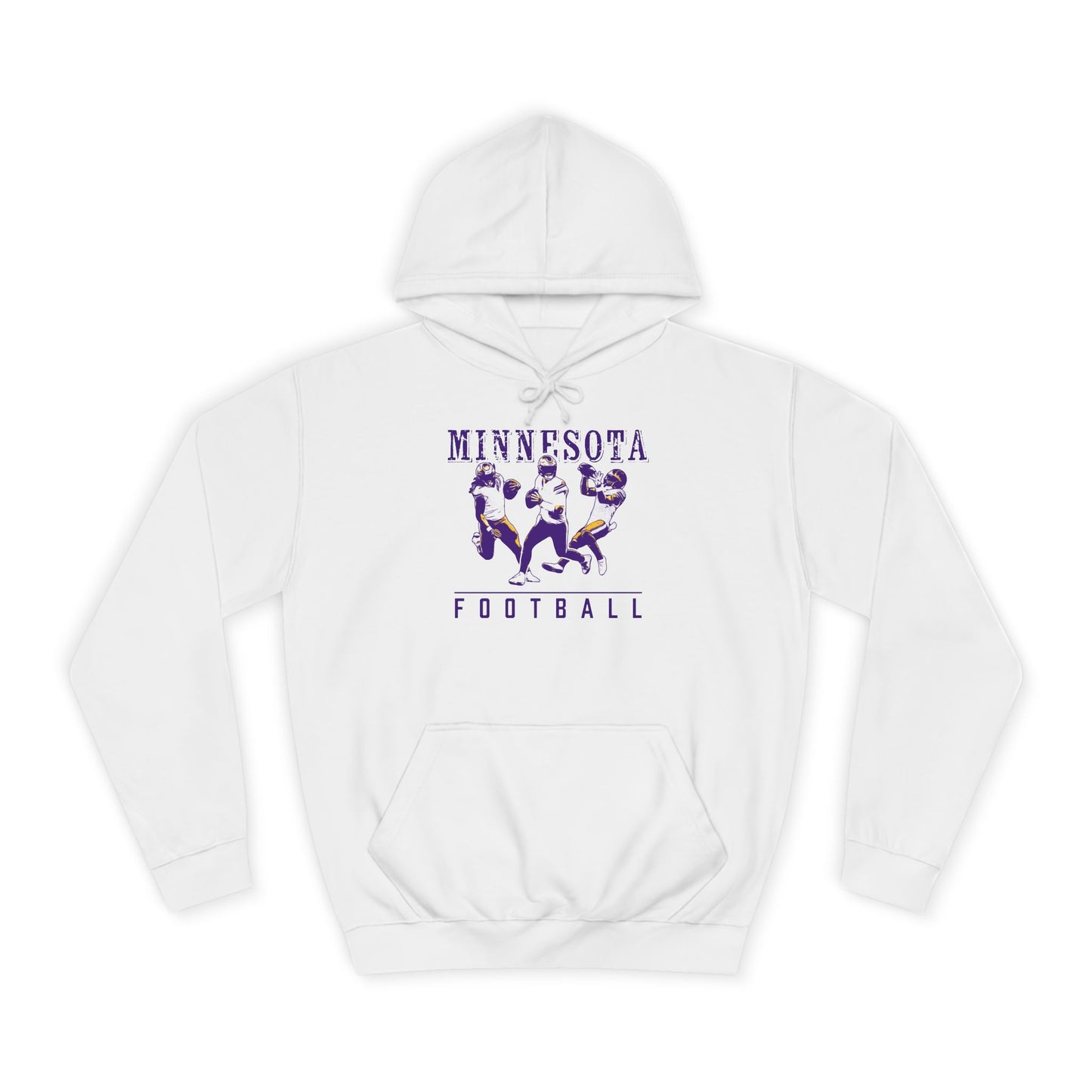 Skol City Gridiron | Minnesota Football Vintage Look Hoodie