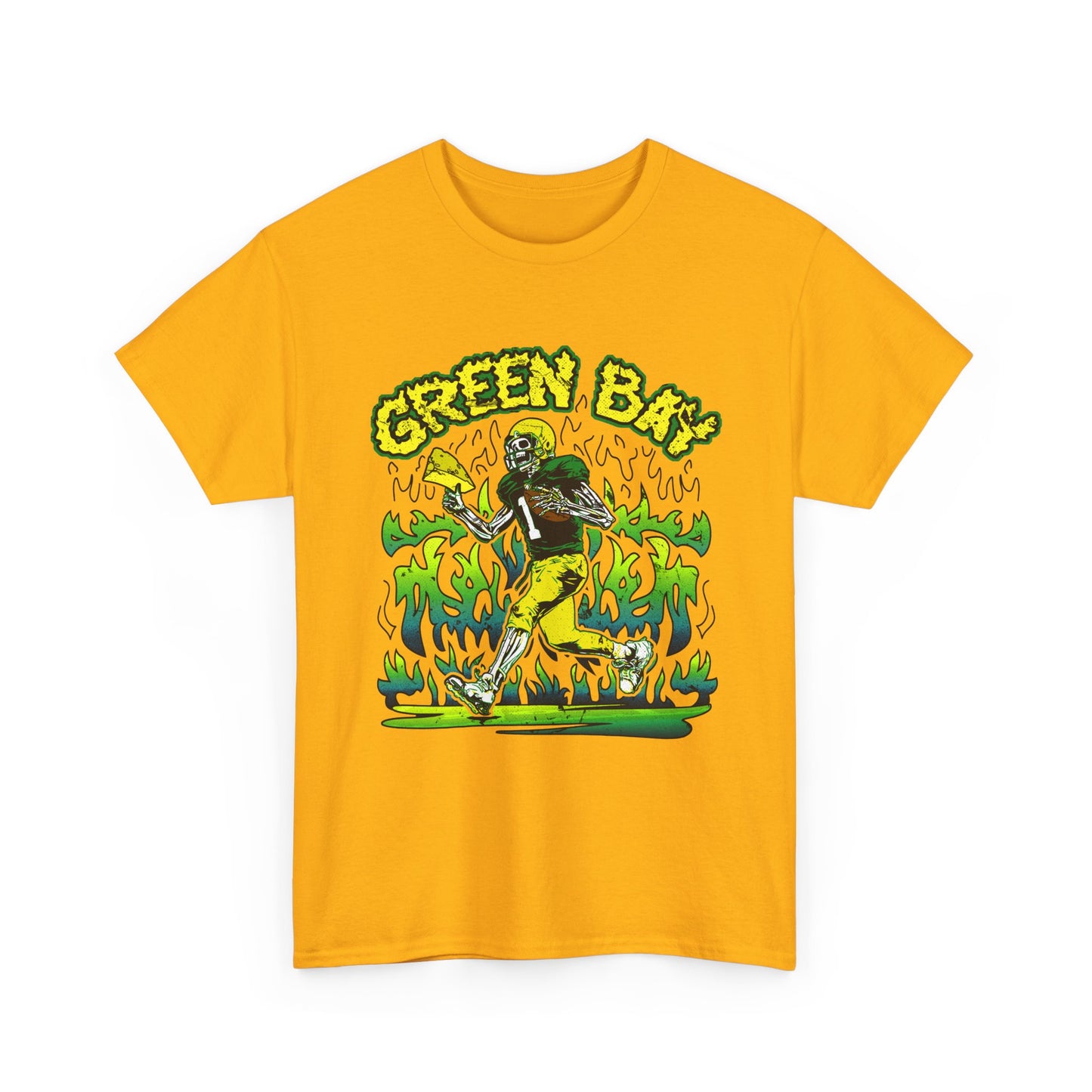 Green Bay Skeleton | Vintage Look Football Tee