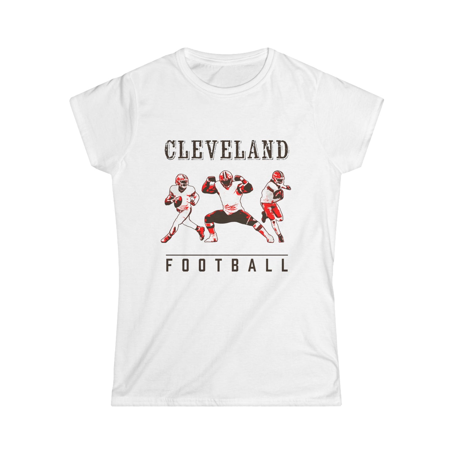 Dawg Pound Gridiron | Cleveland Football Vintage Look Women Tee