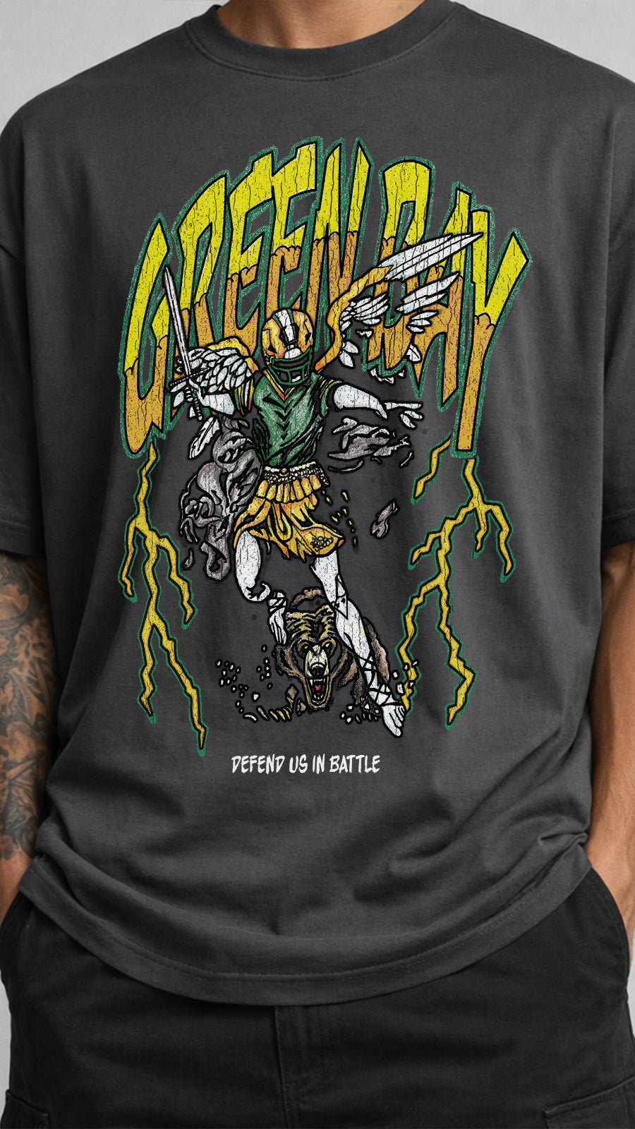 GREEN BAY FOOTBALL - DEFEND US IN BATTLE