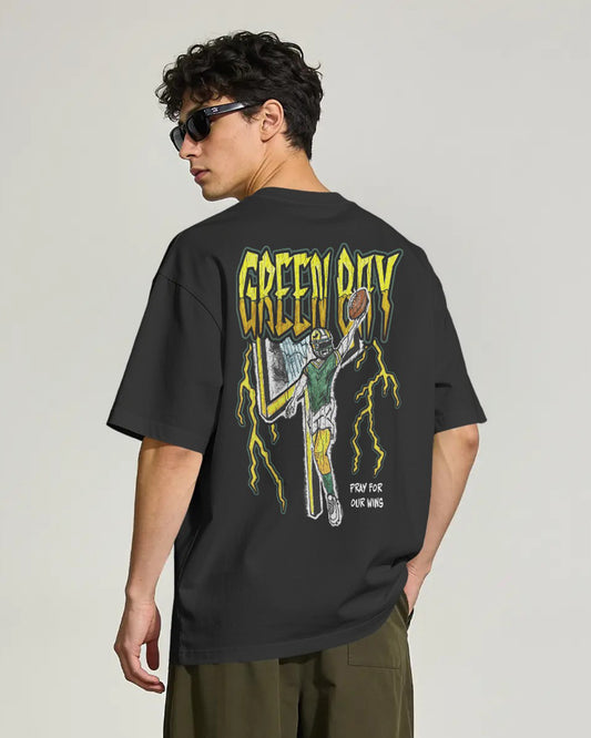 GREEN BAY FOOTBALL - HELMET 2 PREMIUM T-SHIRT